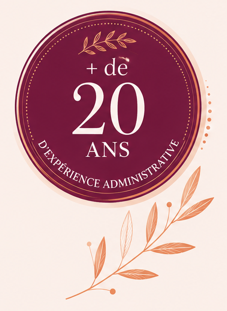 20 ans d’expérience administrative