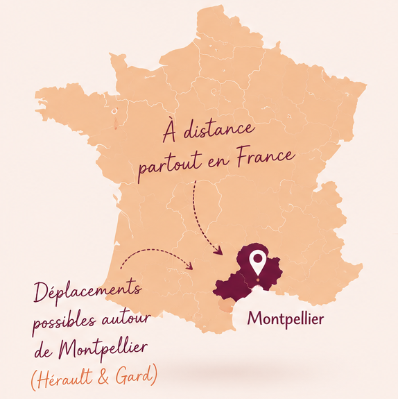 Zone d’intervention autour de Montpellier